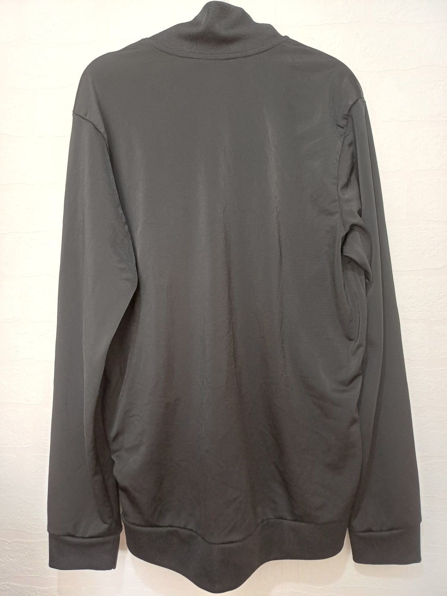 Men's Track Jacket Adidas Full Zip Sports Size L (UK 44/46) Approx. 22" PTP - Very Good Condition