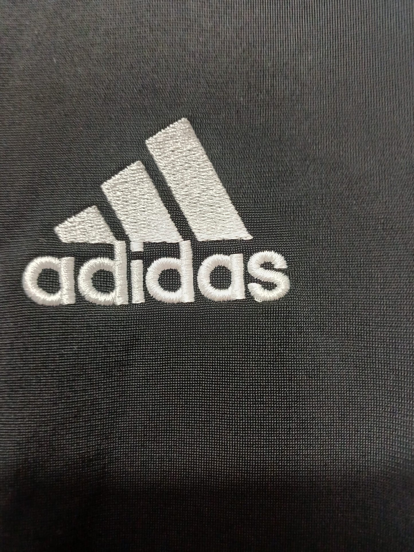 Men's Track Jacket Adidas Full Zip Sports Size L (UK 44/46) Approx. 22" PTP - Very Good Condition