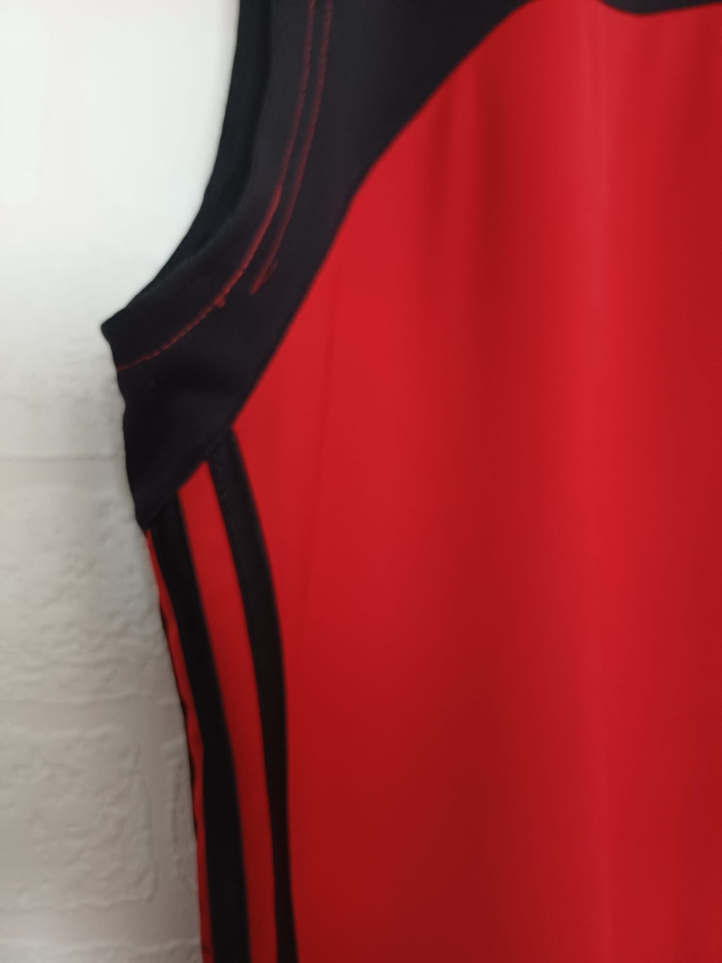 Men's Vest Adidas ClimaCool Red Black Sleeveless Sports Size XL Approx. 23" PTP - Good Condition