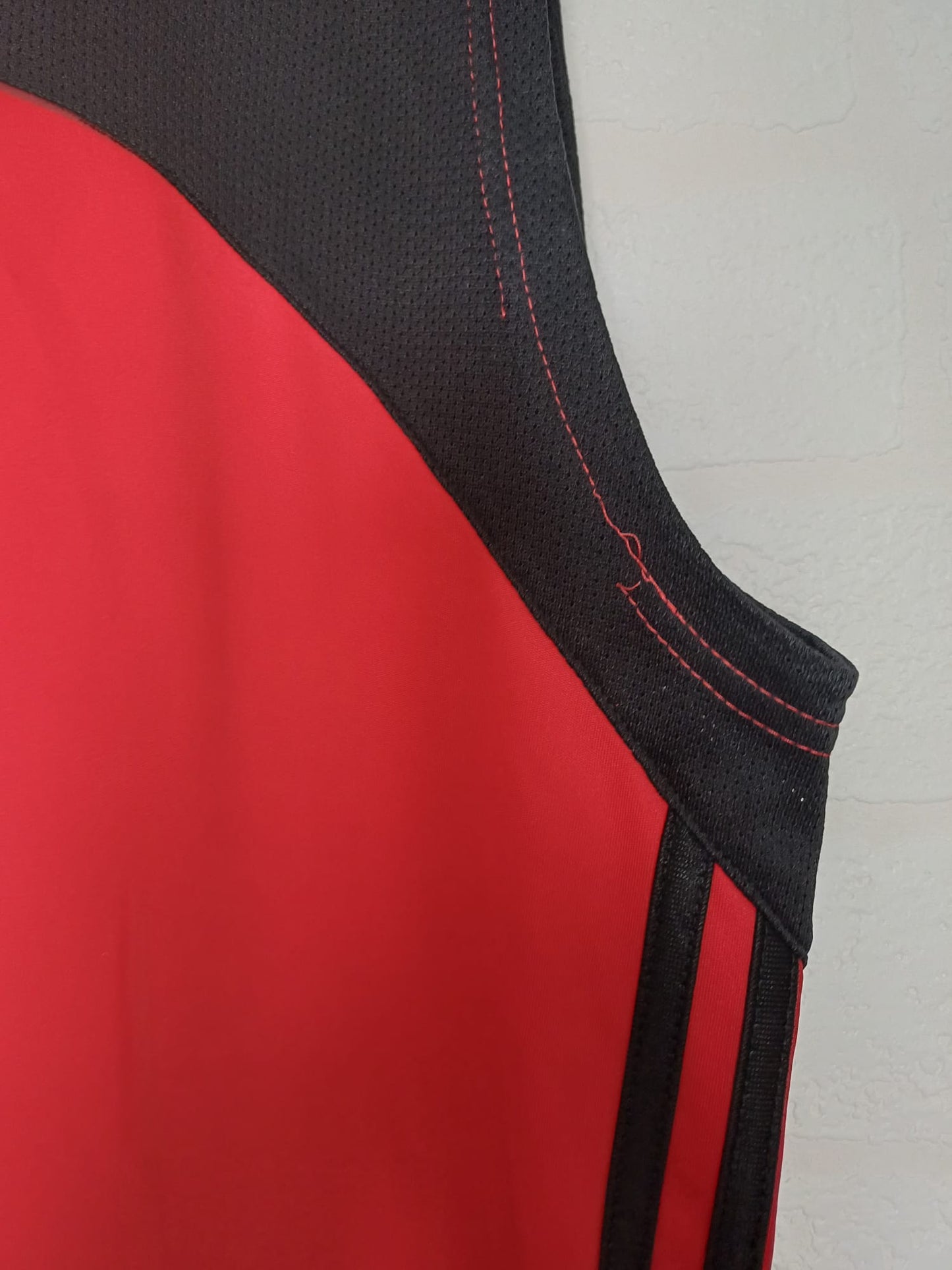 Men's Vest Adidas ClimaCool Red Black Sleeveless Sports Size XL Approx. 23" PTP - Good Condition