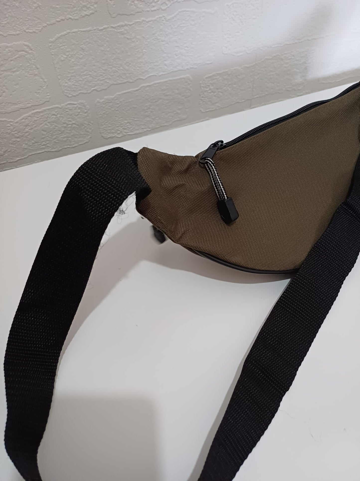 Khaki Multi-Pocket Bum Bag Waist Pack Festival Hiking Travel