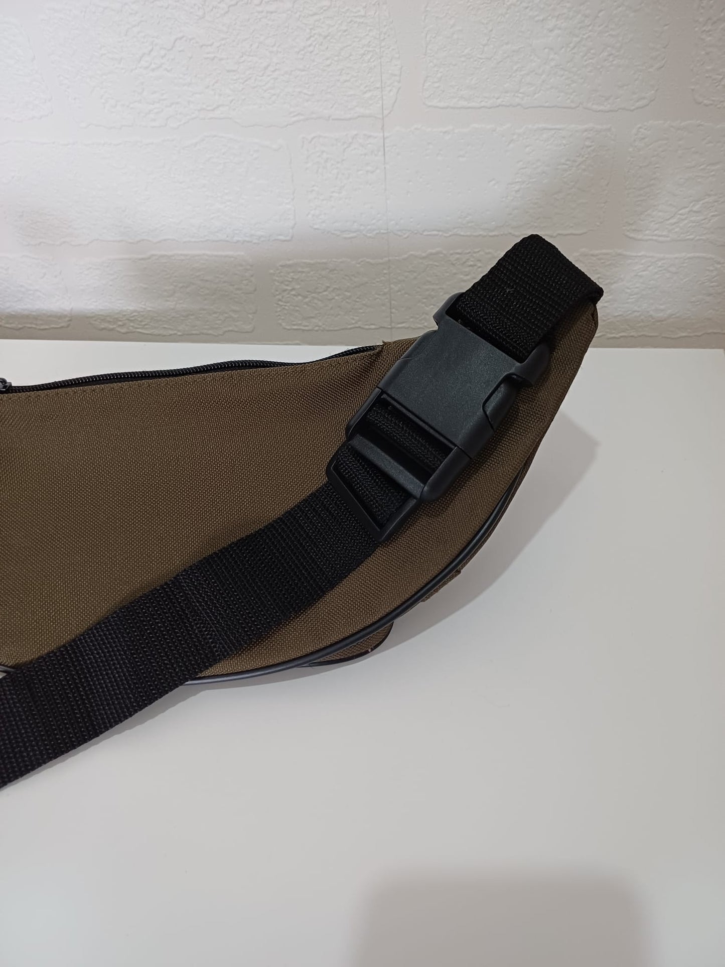 Khaki Multi-Pocket Bum Bag Waist Pack Festival Hiking Travel