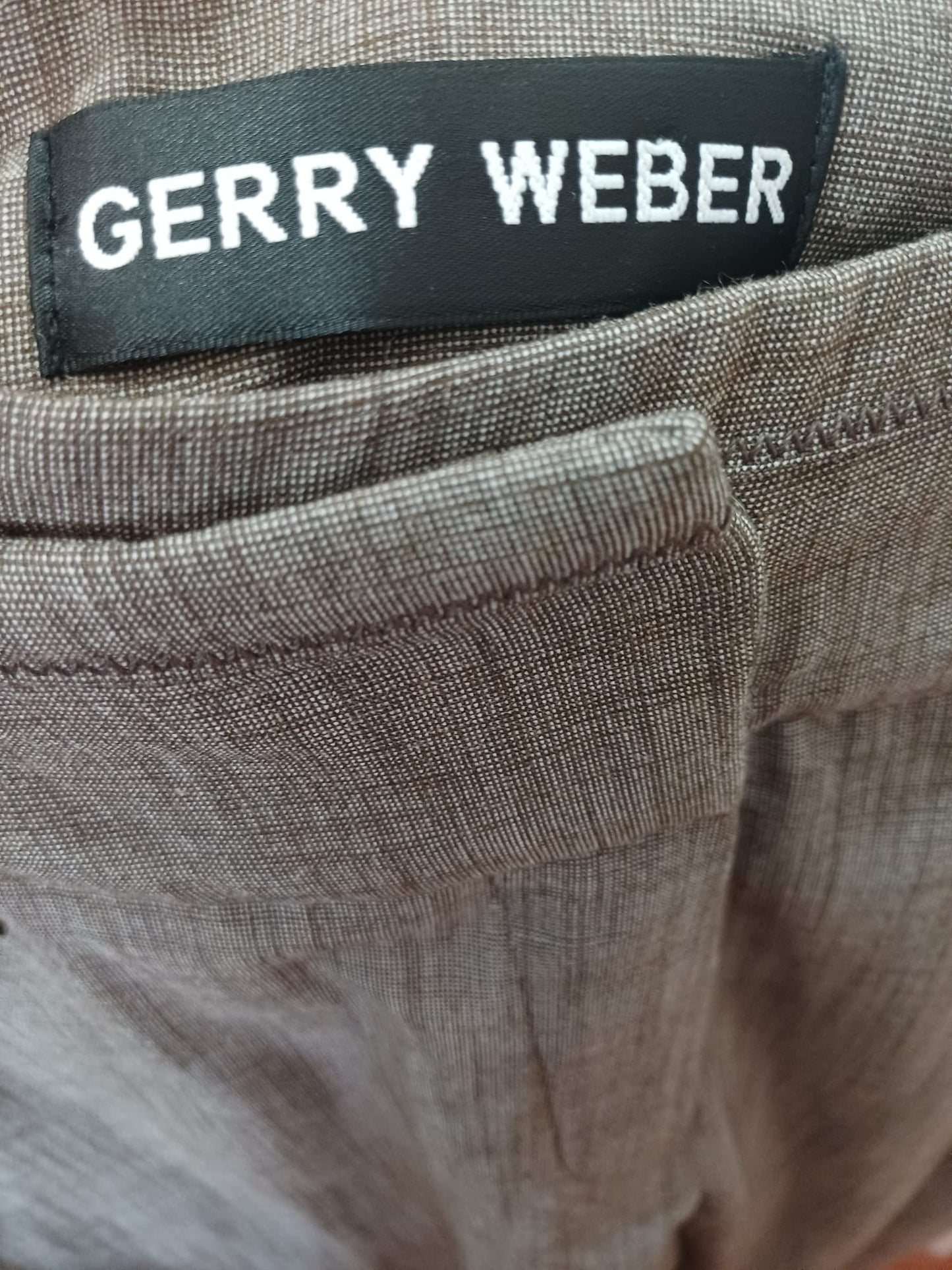 Women's Smart Trousers Gerry Weber Grey Size UK 16 / W36 L29 - Very Good Condition