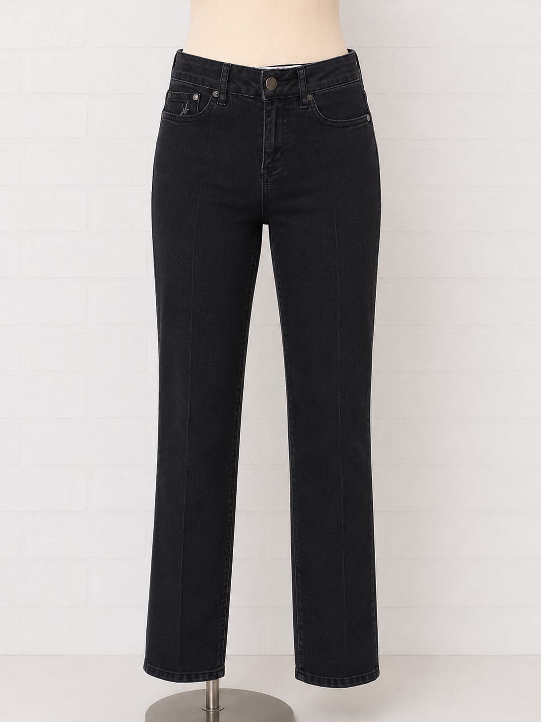Women's Skinny Jeans Jasper Conran Black Stretch Denim Size UK 8 / W28 L27 - Very Good Condition