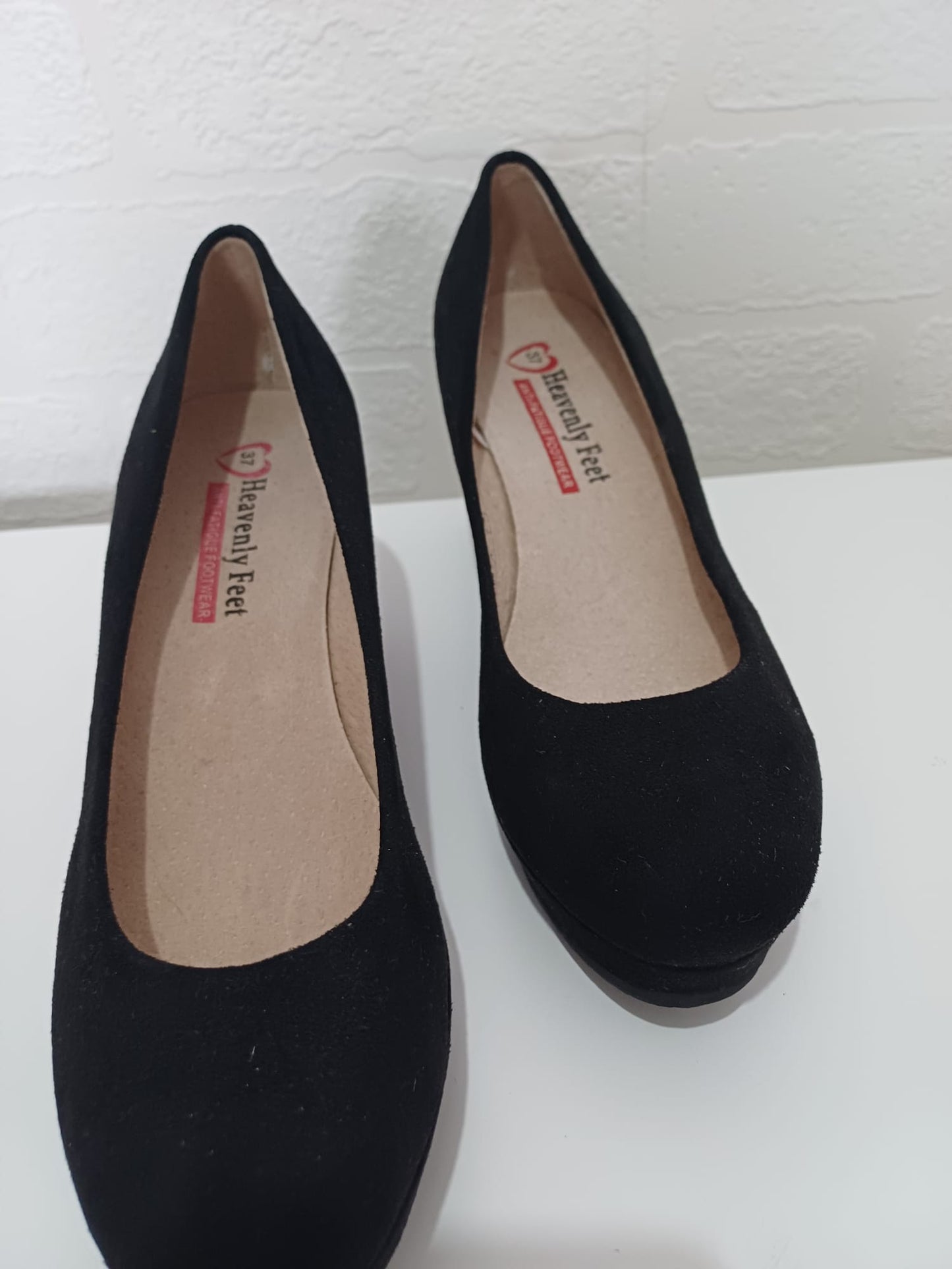 Women's Wedge Heel Shoes Heavenly Feet UK 4 EU 37 Anti Fatigue Soft Finish - New Without Box