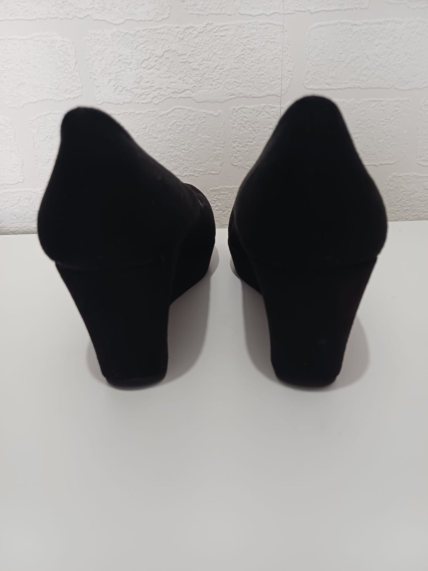 Women's Wedge Heel Shoes Heavenly Feet UK 4 EU 37 Anti Fatigue Soft Finish - New Without Box