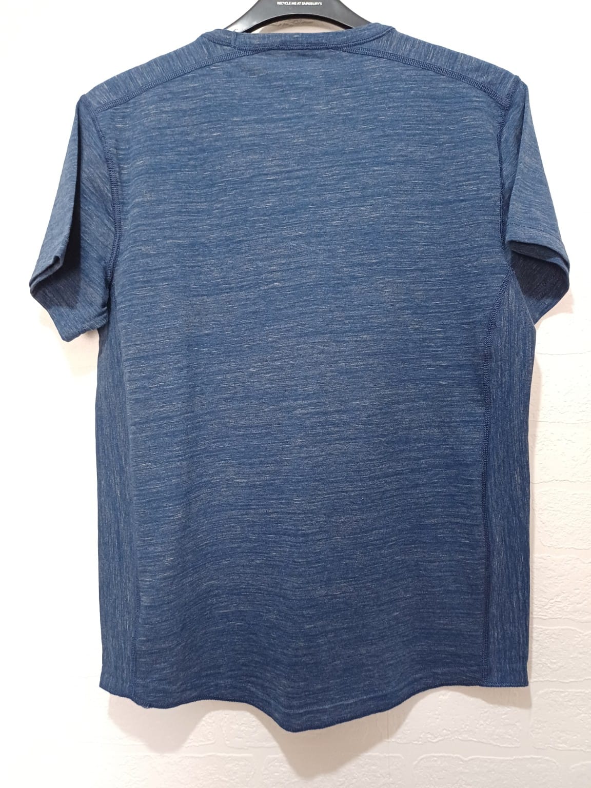 Men's T-Shirt American Eagle Outfitters Blue Space Dye Crew Neck Medium Approx. 21" PTP - Excellent Condition