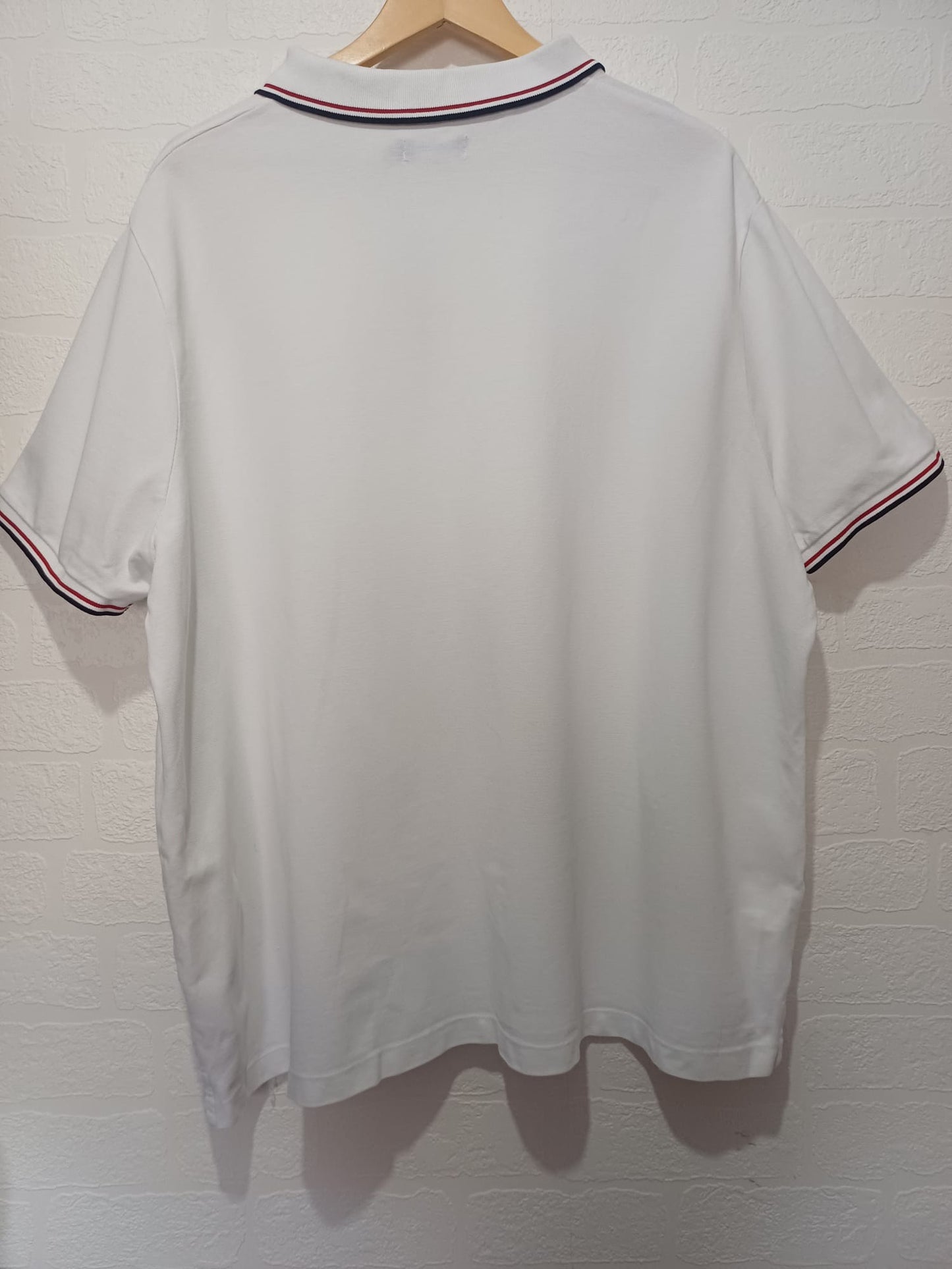 Men's Polo Shirt Jacamo White 3XL Approx. 28" PTP - Very Good Condition