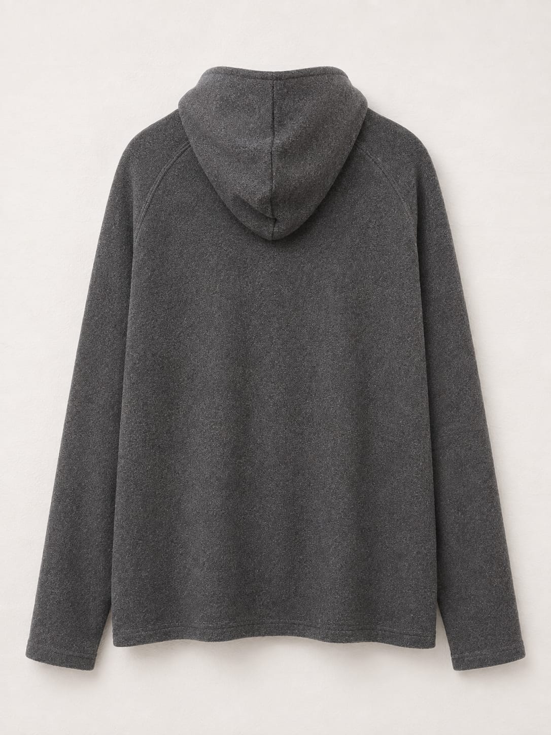 Women's Fleece Hoodie Weird Fish Grey 1/4 Zip Small Approx. 19.5" PTP - Good Condition