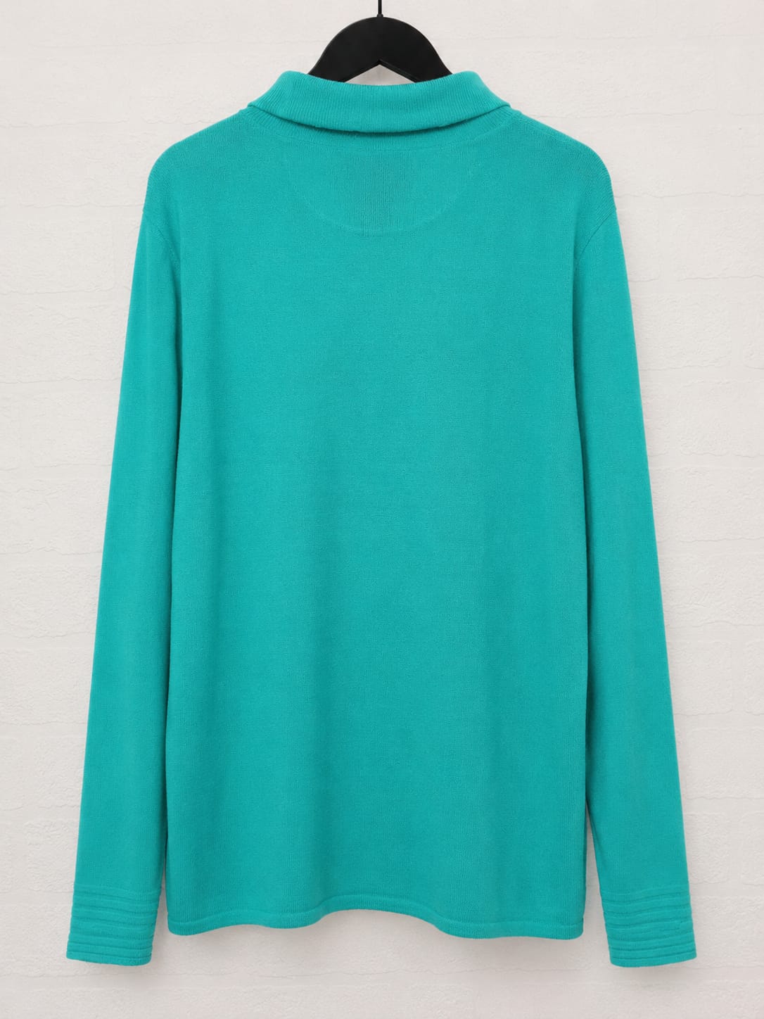 Women's Jumper Essentials Turquoise/Teal Crew Neck Long Sleeve Size 18 Approx. 22" PTP - Very Good Condition