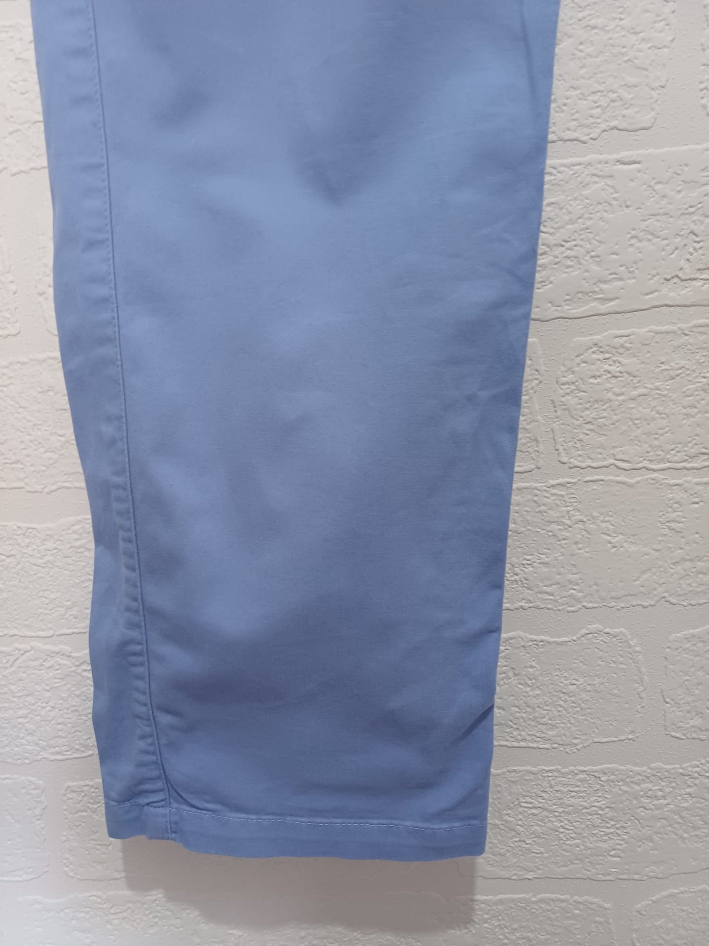 Women's Trousers Crew Clothing Sky Blue Straight Leg Chino Size 16 Approx. 38" W 31" L - Very Good Condition
