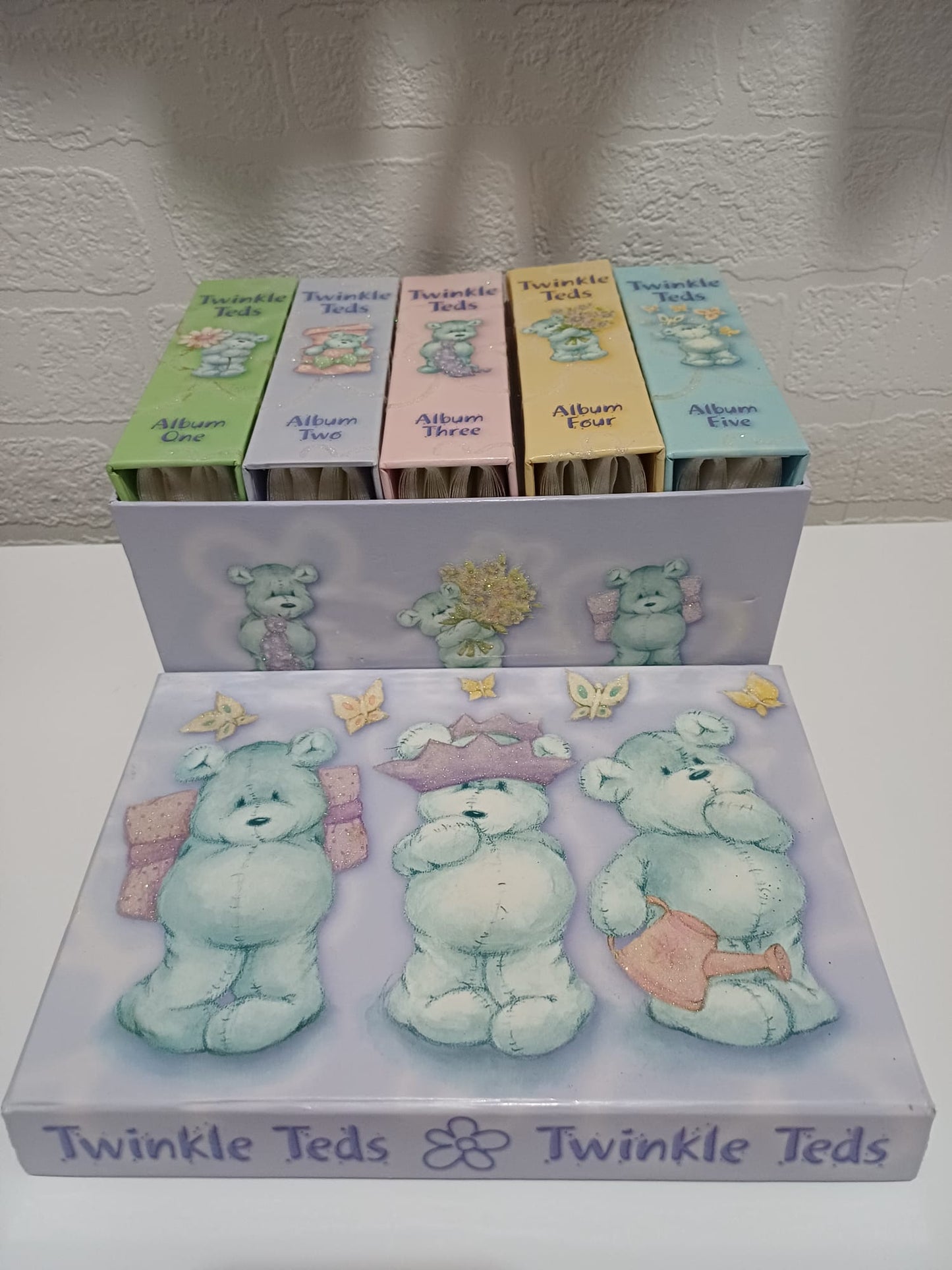 Twinkle Teds Teddy Bear Photo Album Box Set 5 Individual Albums - Good Condition