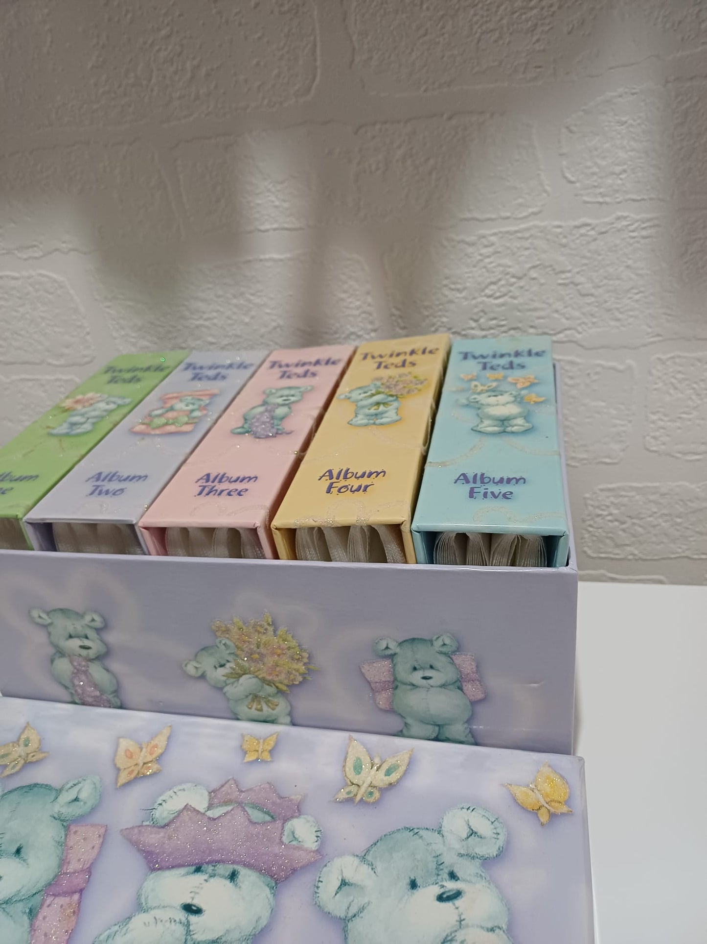 Twinkle Teds Teddy Bear Photo Album Box Set 5 Individual Albums - Good Condition