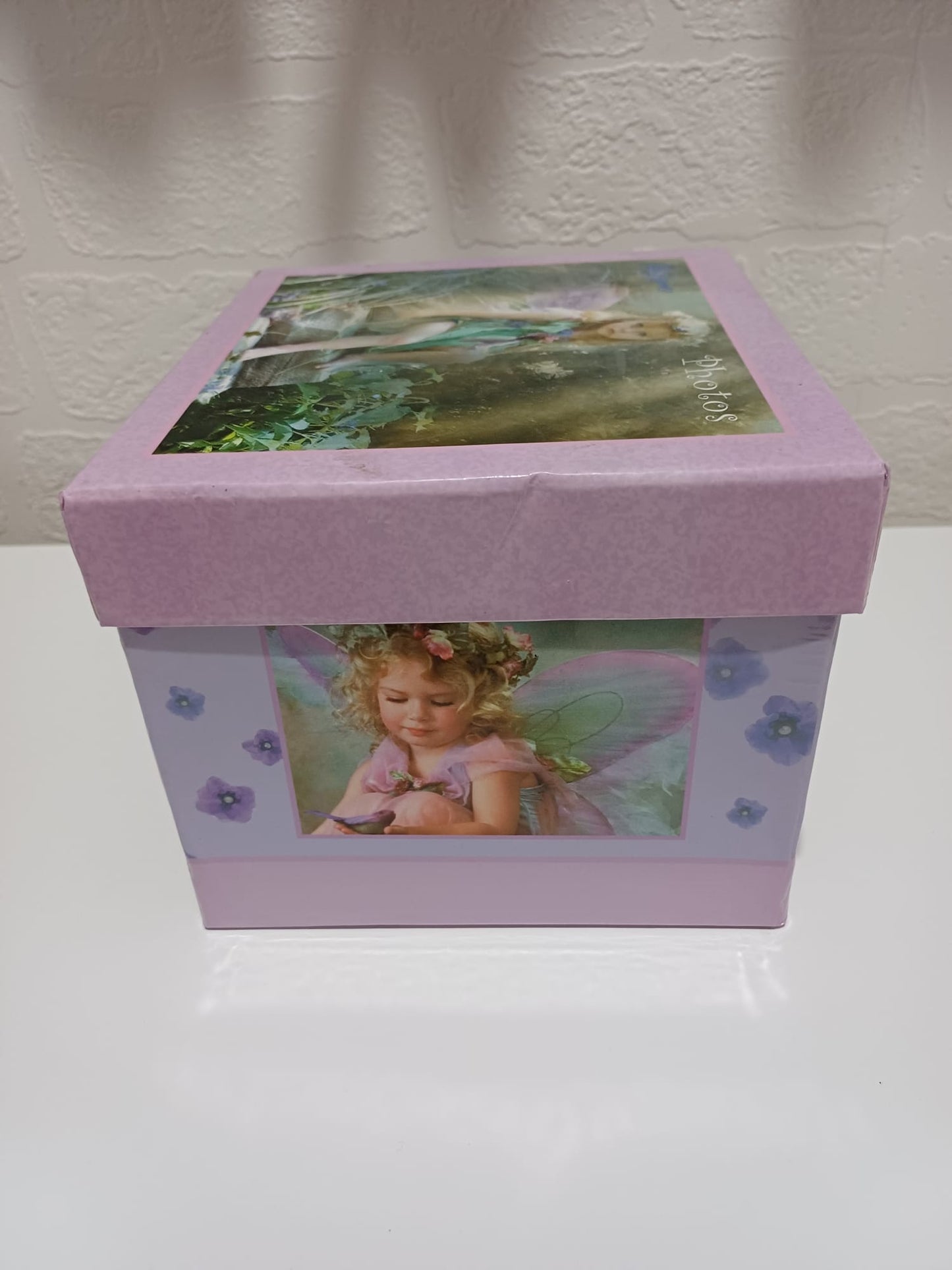 Fairy Themed Photo Album Box Set Pink Purple 3 Individual Albums Holds 80 Photos Each - Good Condition