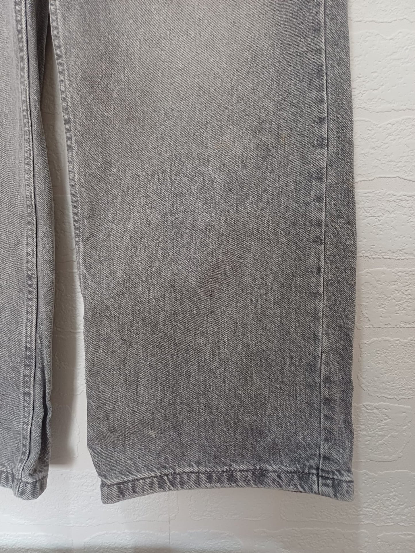Women's Jeans New Look Washed Grey Wide-Leg Age 14 / UK Size 8 W28 L30 Approx. 19" PTP - Great Condition