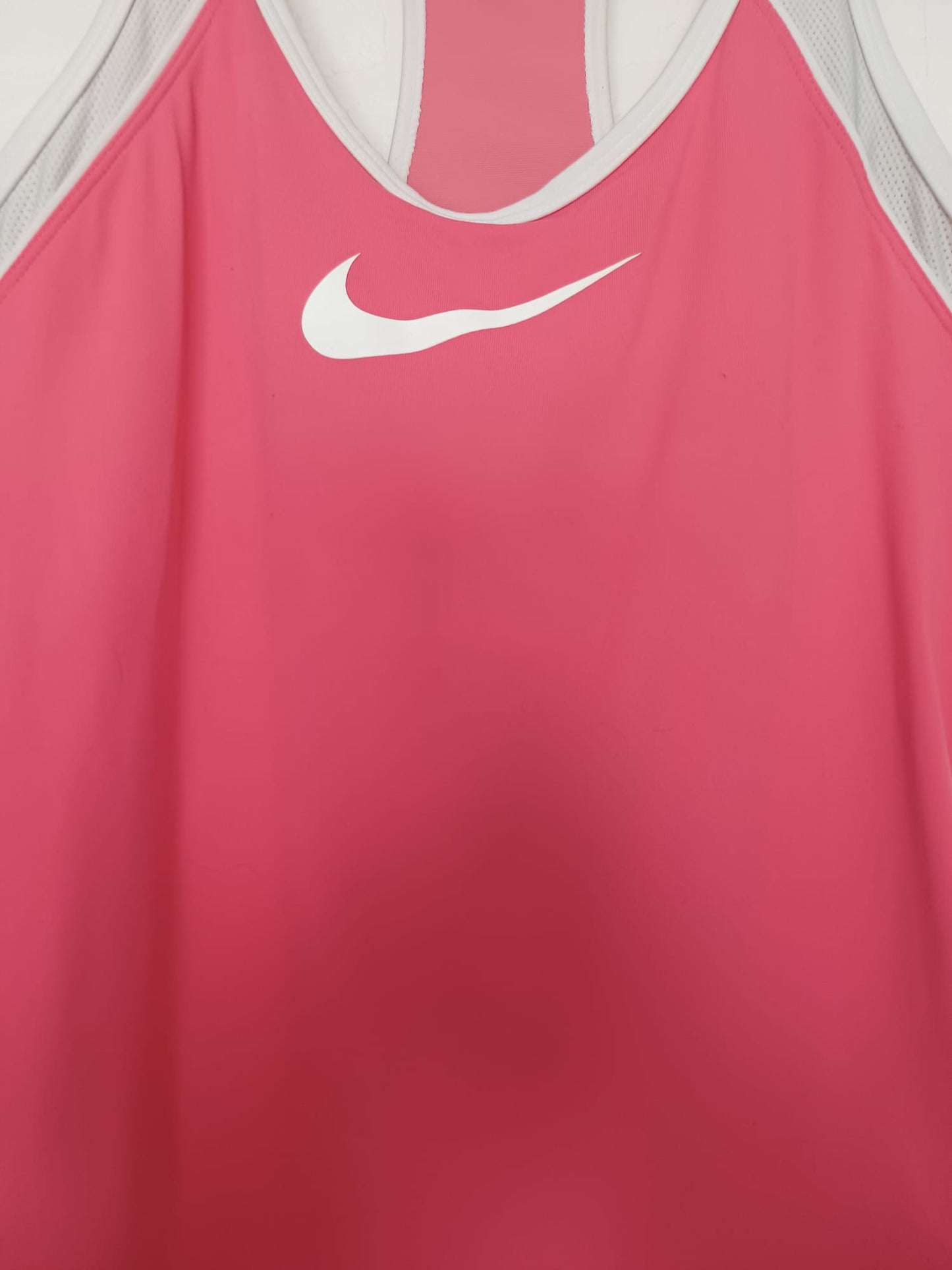 Women's Sports Top Nike Pink Racerback Dri-FIT Built-In Bra Medium Approx. 16" PTP - Very Good Condition