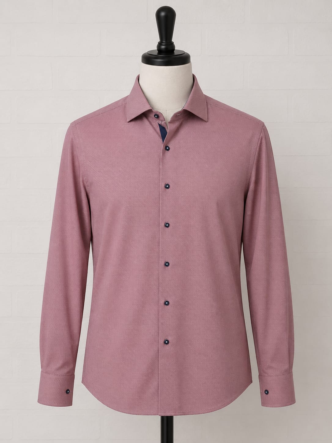 Men's Shirt Giordano Burgundy/Red Long Sleeve Tailored Modern Fit Approx. 2XL/3XL Approx. 27" PTP - Excellent Condition