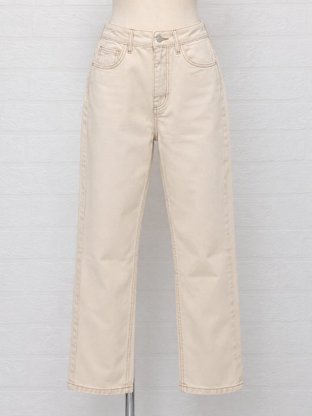 Women's Jeans Reclaimer Vintage Cream High Waist Straight Leg W28 L26 - Good Condition