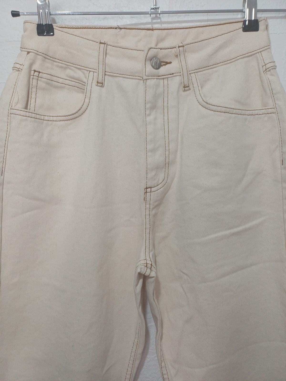 Women's Jeans Reclaimer Vintage Cream High Waist Straight Leg W28 L26 - Good Condition