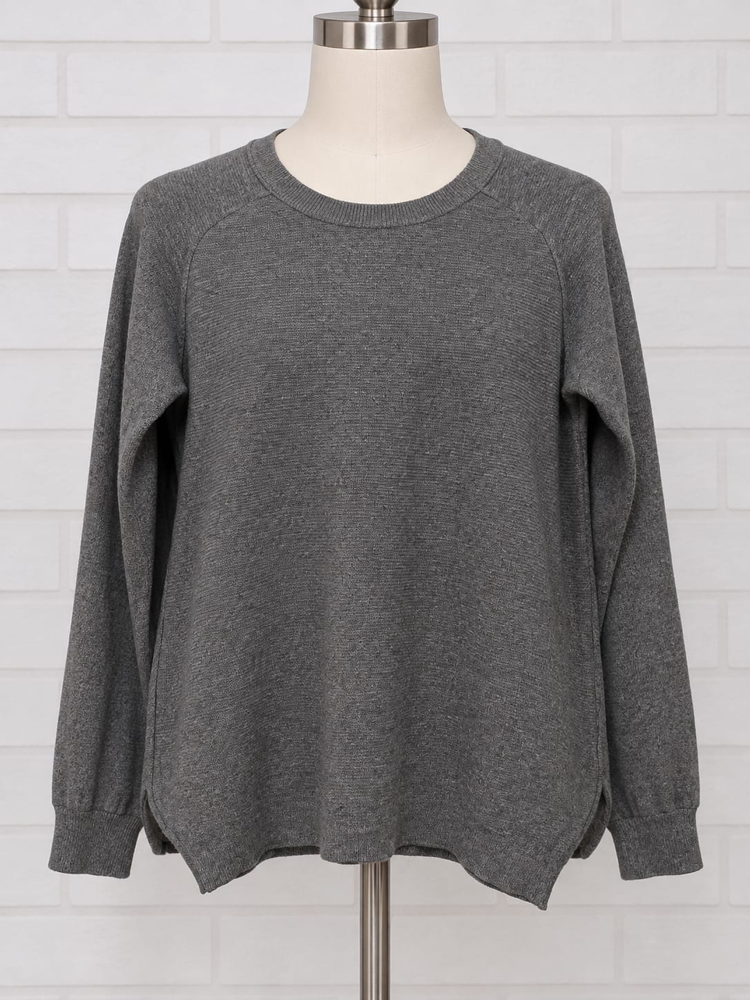 Women's Jumper George Grey Lightweight Knitted Long Sleeve Size XL Good