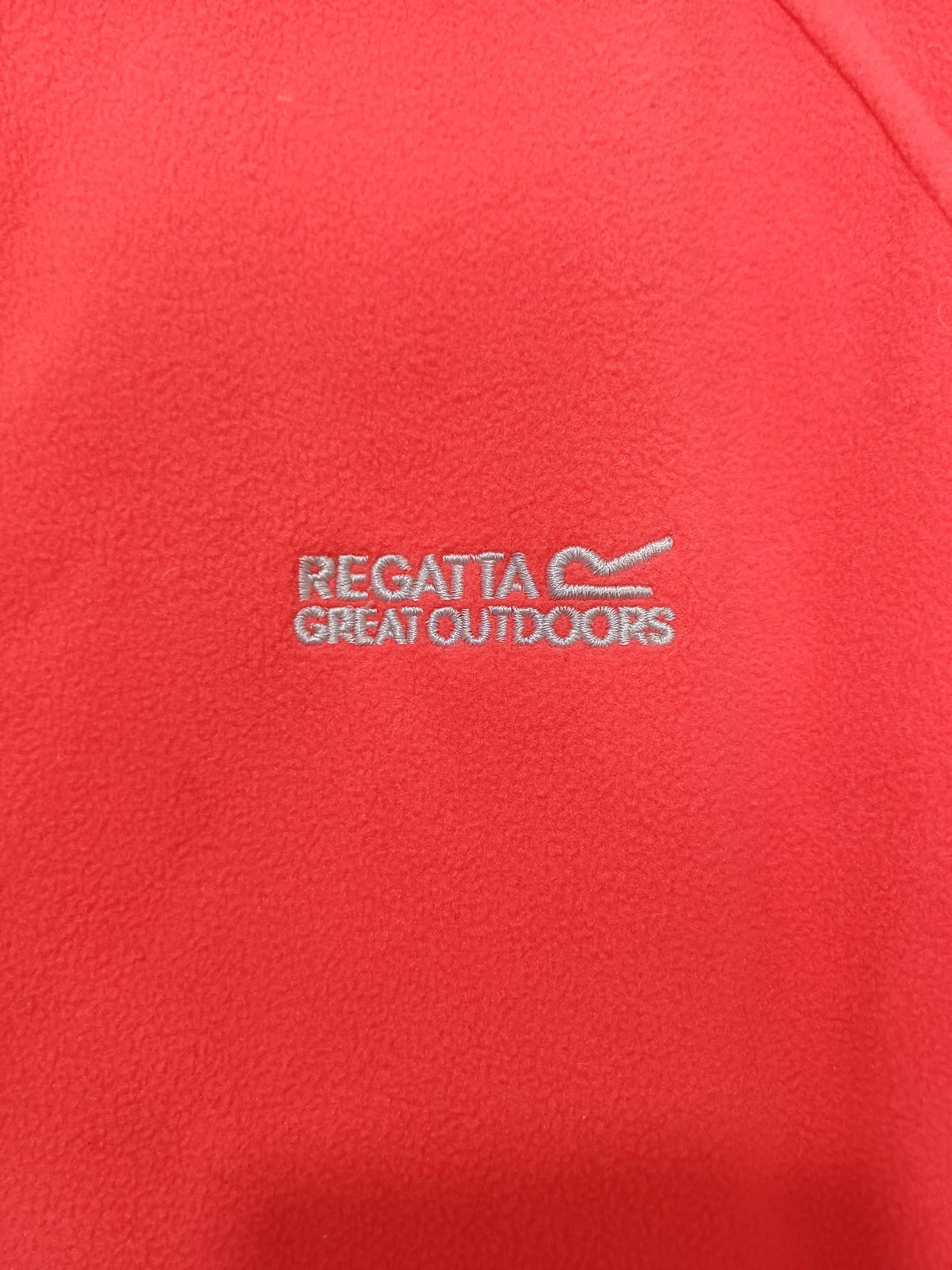 Women's Jacket Regatta Great Outdoors Red Full-Zip Fleece Size UK 14 Outdoor Walking