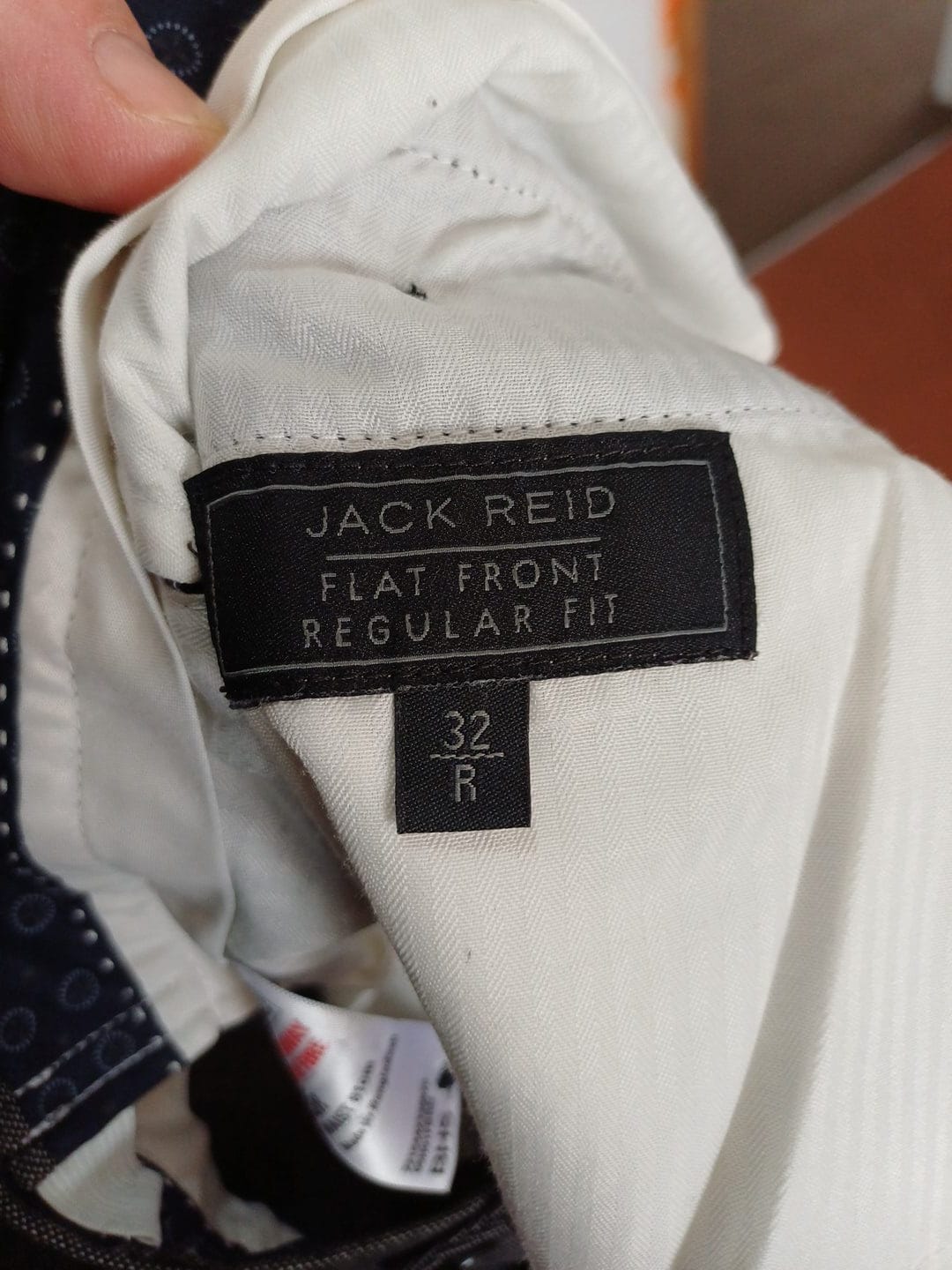 Men's Trousers Jack Reid at BHS Grey Smart Flat Front Regular Fit Labelled 32R Approx. W32 L30 Very Good