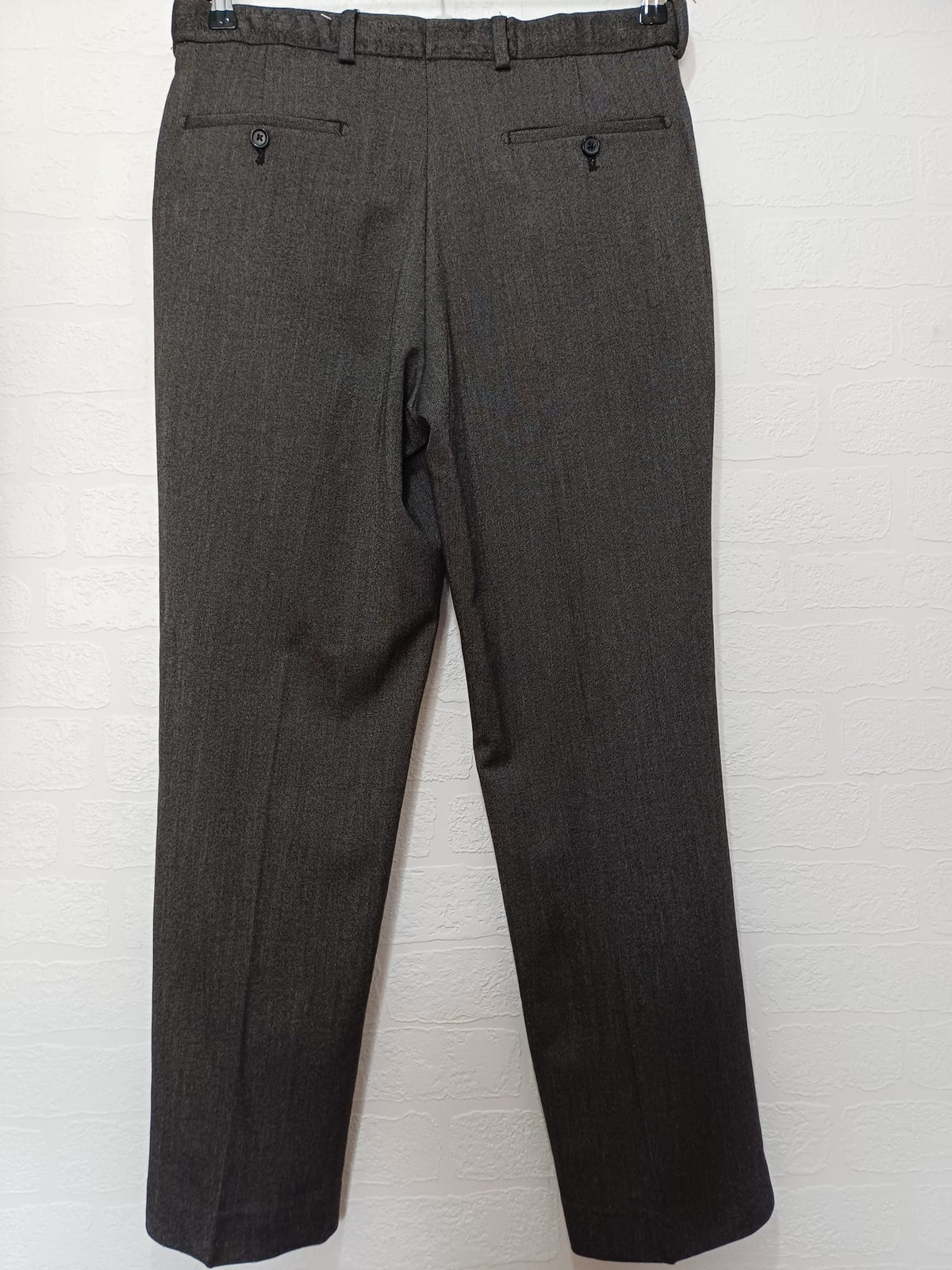 Men's Trousers Jack Reid at BHS Grey Smart Flat Front Regular Fit Labelled 32R Approx. W32 L30 Very Good