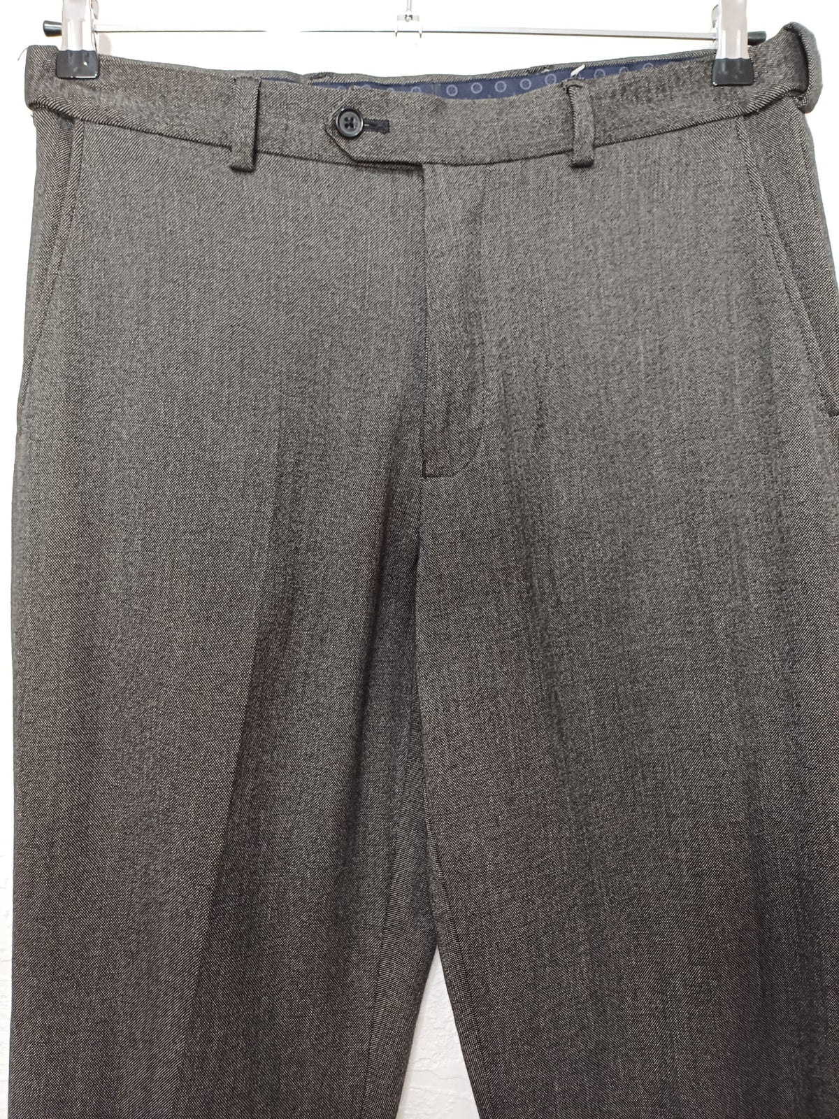 Men's Trousers Jack Reid at BHS Grey Smart Flat Front Regular Fit Labelled 32R Approx. W32 L30 Very Good