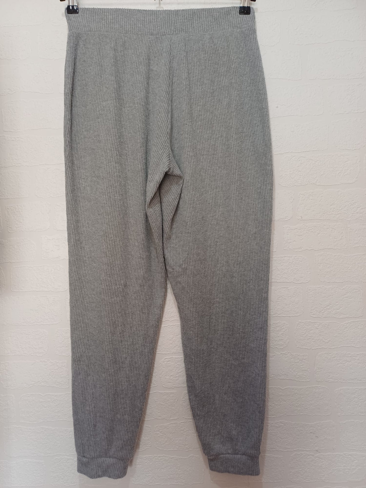 Women's Joggers Primark Grey Ribbed Cuffed Size 12-14 Very Good Condition