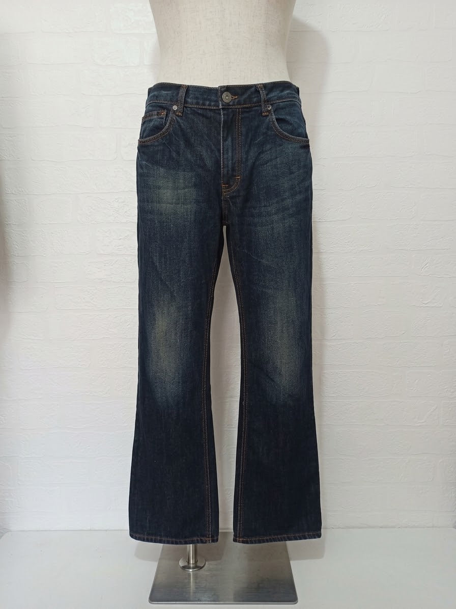Bootcut Jeans F&F Dark Wash Denim Approx. W37 L30 Very Good