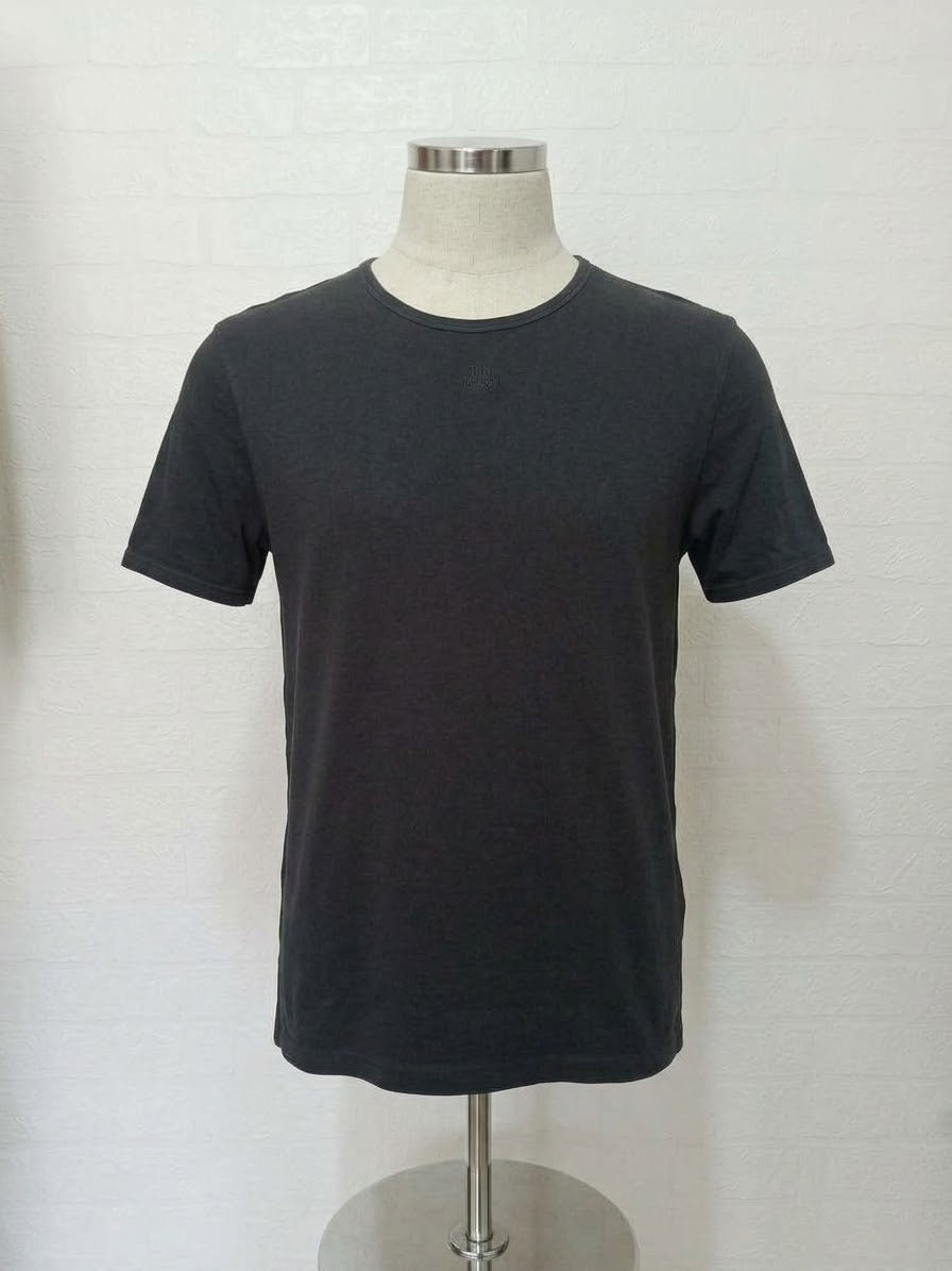 Men's T-Shirt Ted Baker Charcoal Black Embroidered Logo Relaxed Fit XXL Very Good