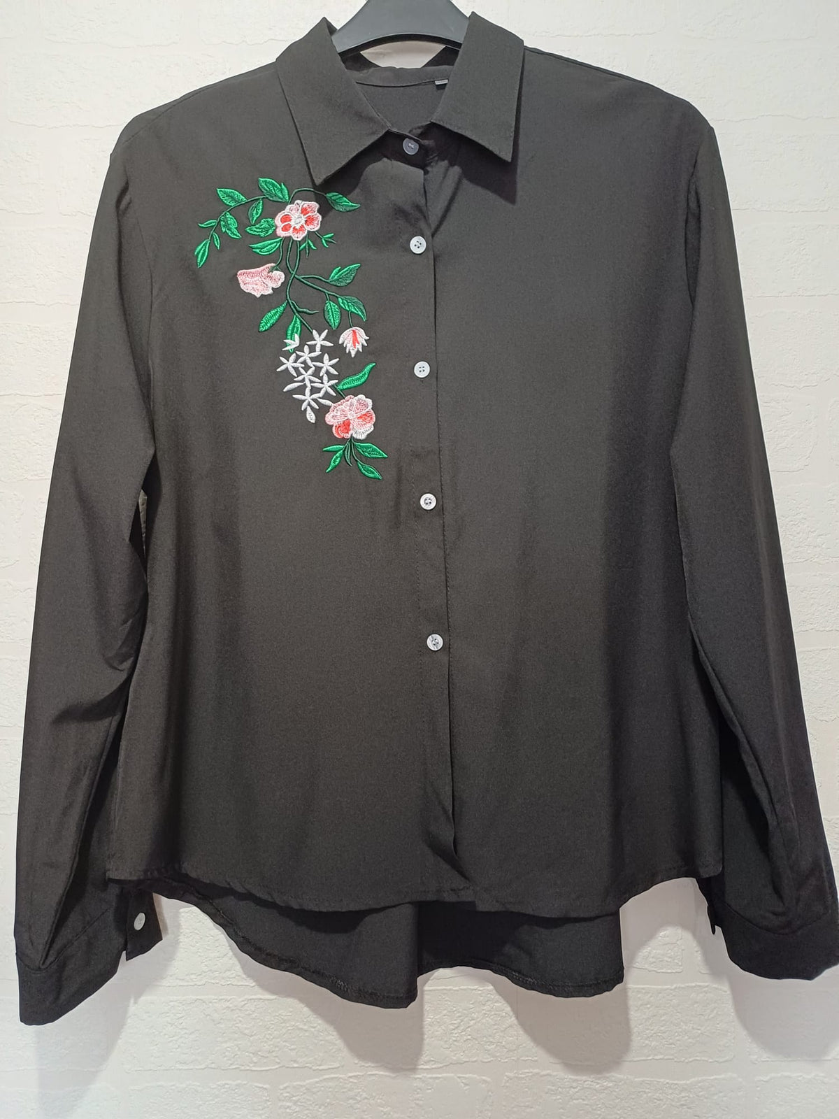 Women's Plus Size Top Unbranded Black White Geometric Print Crew Neck Approx. UK 16–18 Very Good