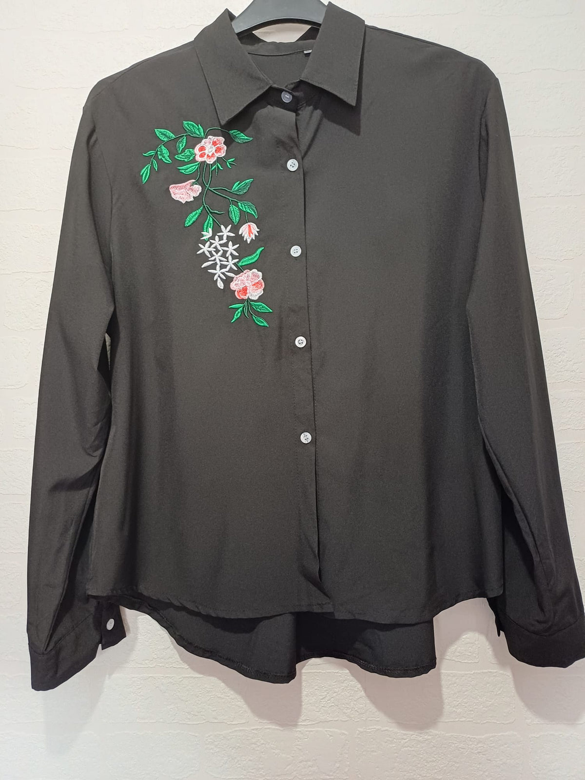 Women's Plus Size Top Unbranded Black White Geometric Print Crew Neck Approx. UK 16–18 Very Good