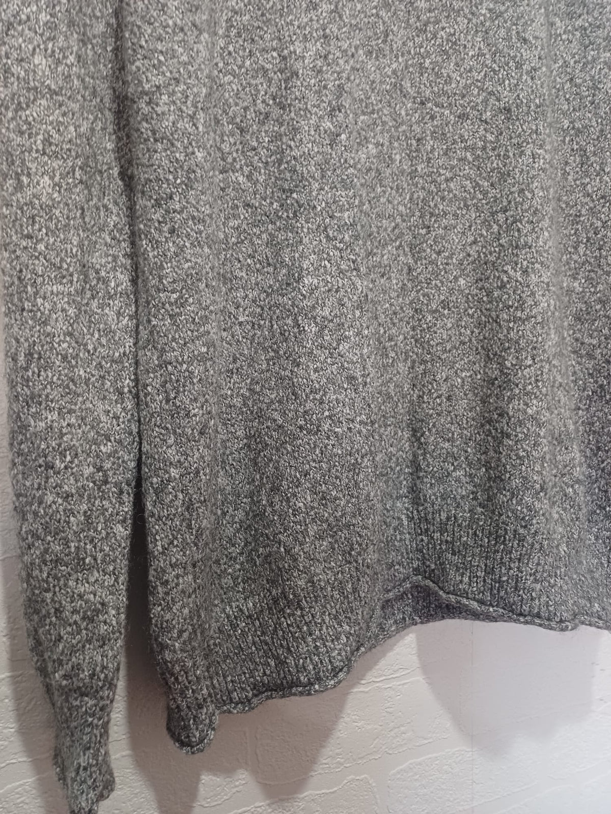 Men's Jumper Next Premium Grey Marled Mohair Blend Crew Neck Size XL Great Condition