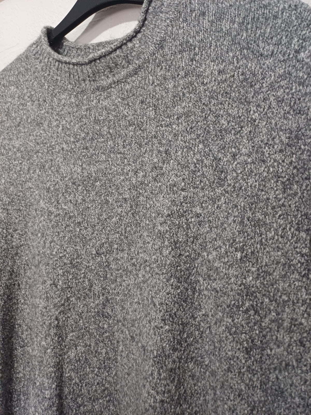 Men's Jumper Next Premium Grey Marled Mohair Blend Crew Neck Size XL Great Condition