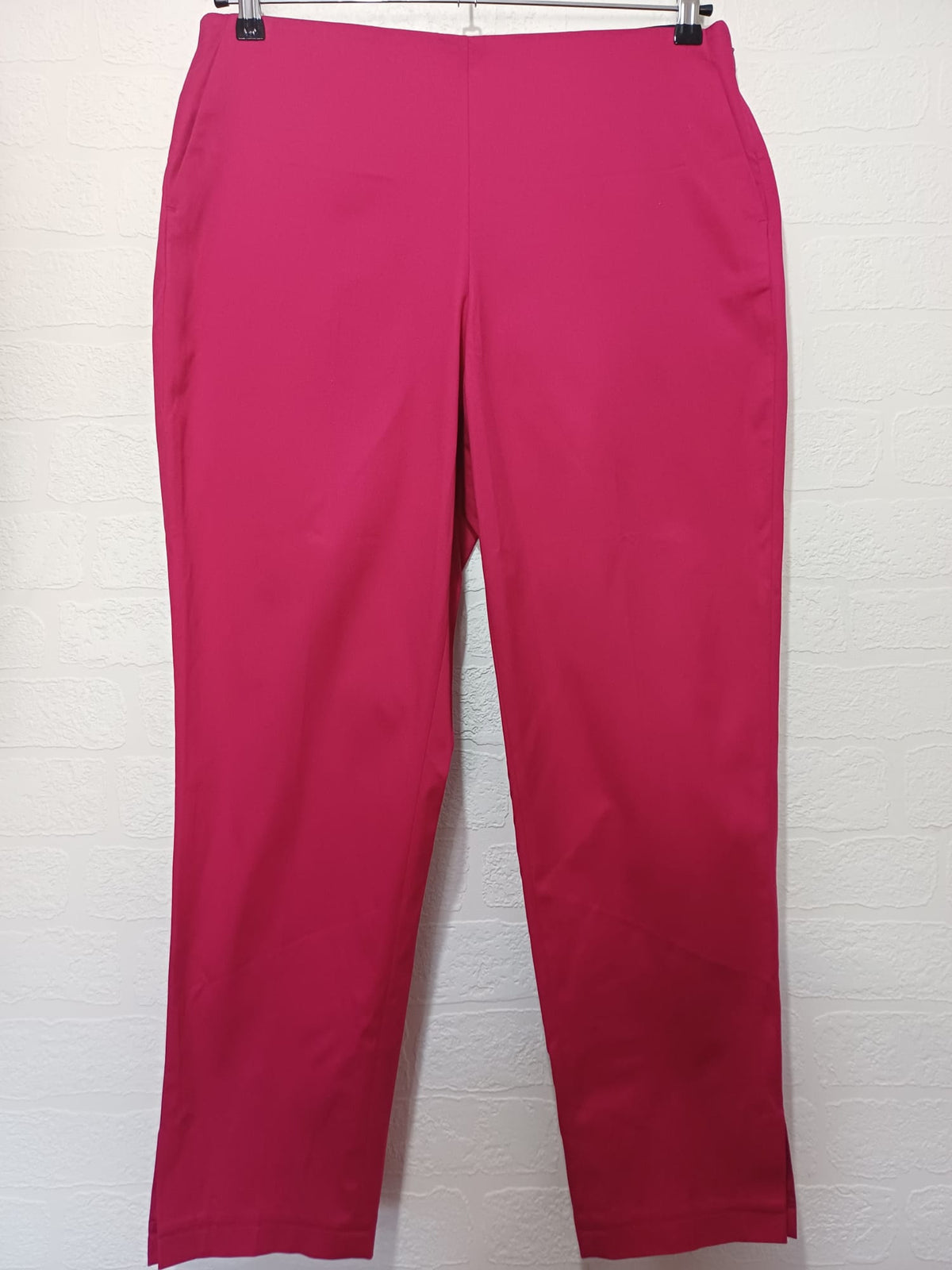 Women's Trousers Gerry Weber Collection Pink Magenta Stretch Smart Chinos Size UK 16 EU 42 Excellent Condition
