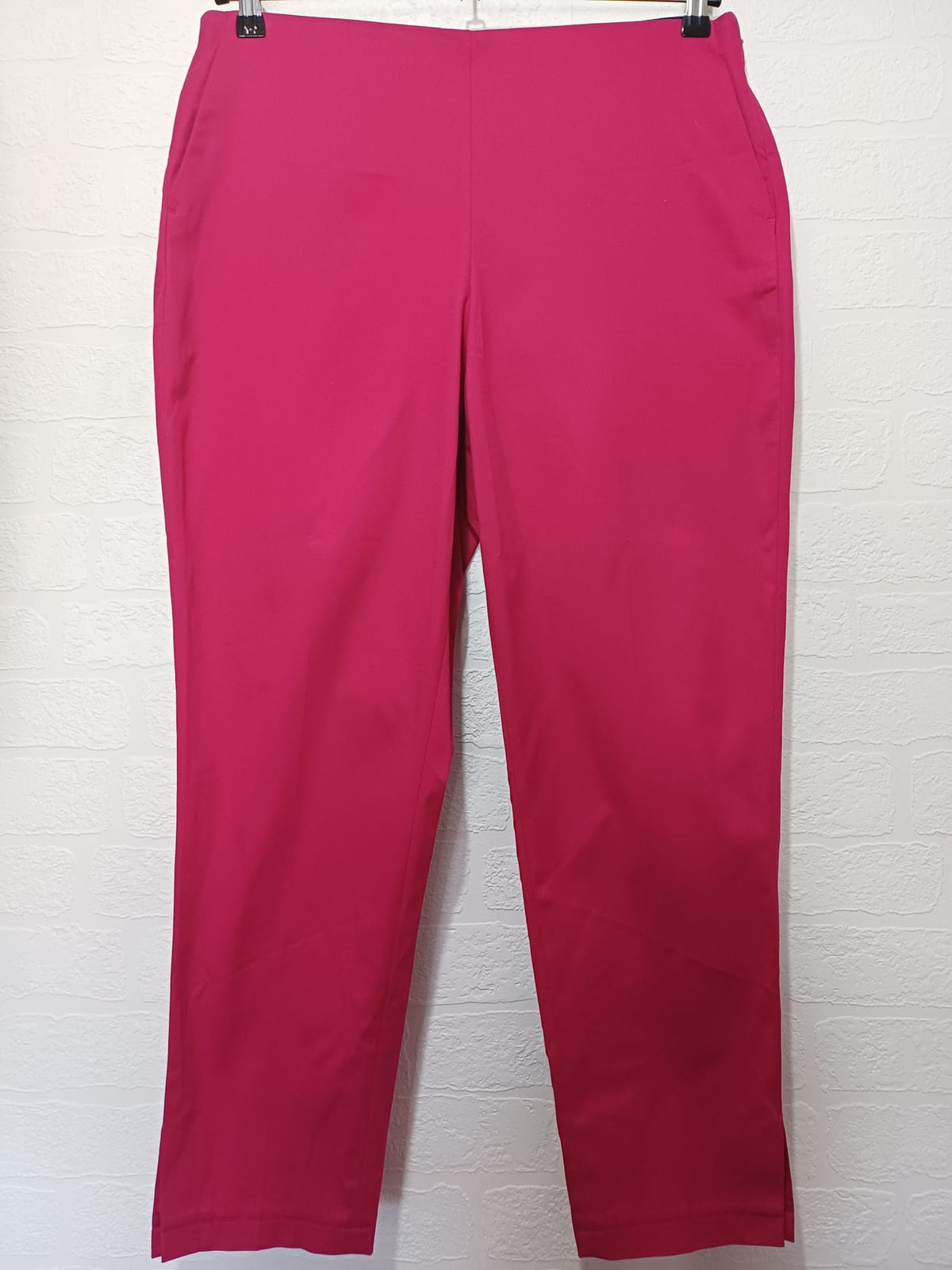 Women's Trousers Gerry Weber Collection Pink Magenta Stretch Smart Chinos Size UK 16 EU 42 Excellent Condition