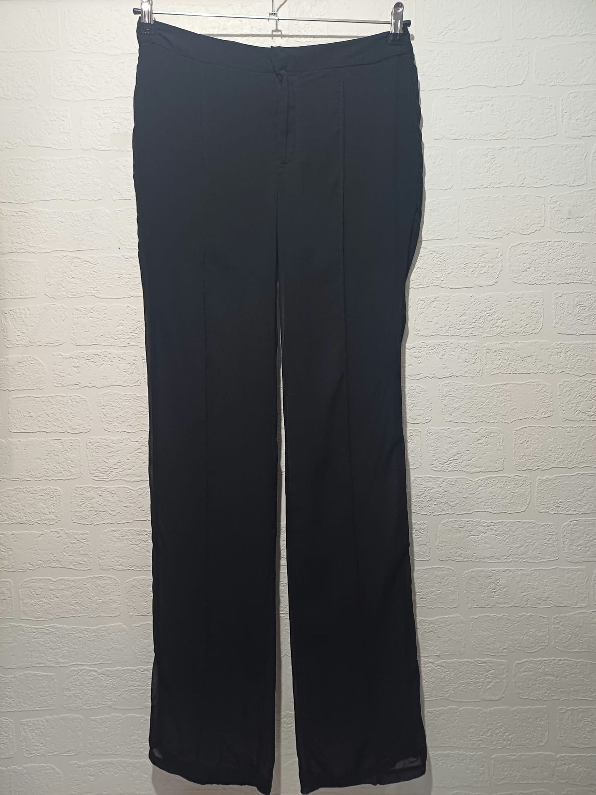 Women's Trousers Mistress Rocks Black Semi-Sheer Built-In Lining Size S Excellent Condition