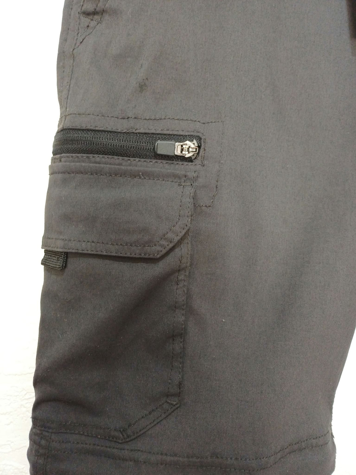Men's Shorts BC Clothing Dark Grey Outdoor Hiking Cargo with Belt Size XL Very Good Condition