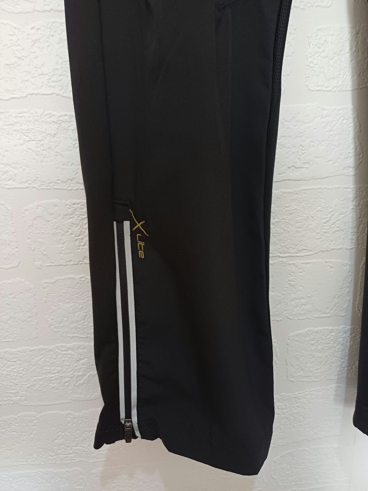 Men's Trousers Karrimor X Lite Black Reflective Zipped Running Size M Very Good Condition