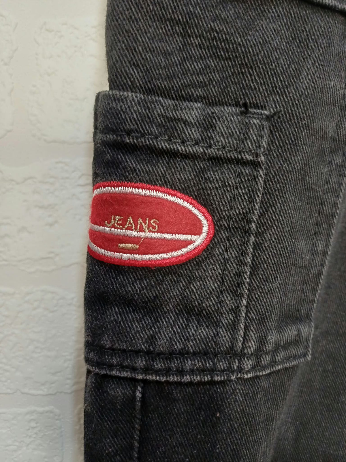 Men's Jeans SHEIN Black Cargo Utility Straight Leg Size XL Very Good Condition