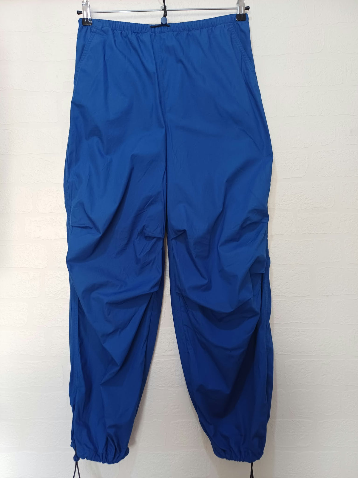 Women's Trousers H&M Divided Blue Parachute Utility Size XXS Very Good Condition