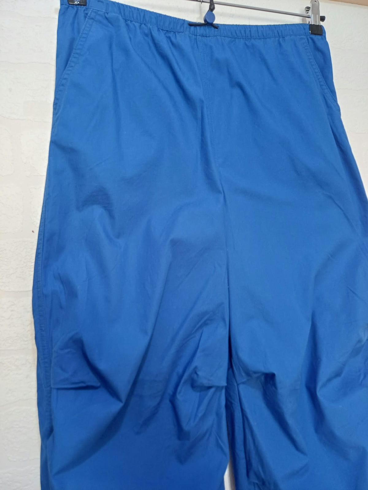 Women's Trousers H&M Divided Blue Parachute Utility Size XXS Very Good Condition