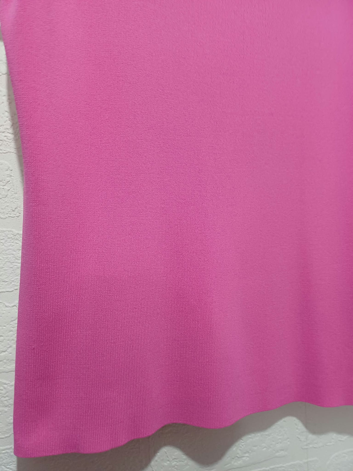 Women's Top Pink White Embellished Scoop Neck Short Sleeve Approx. UK 12–14 Very Good Condition