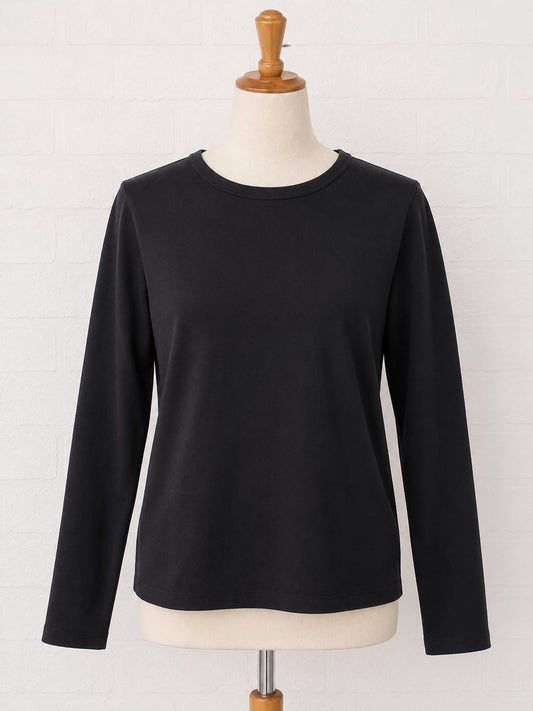 Women's Sweater M&S Black Plain Lightweight Round Neck Size 14 Approx. 17" PTP - Brand New With Tags