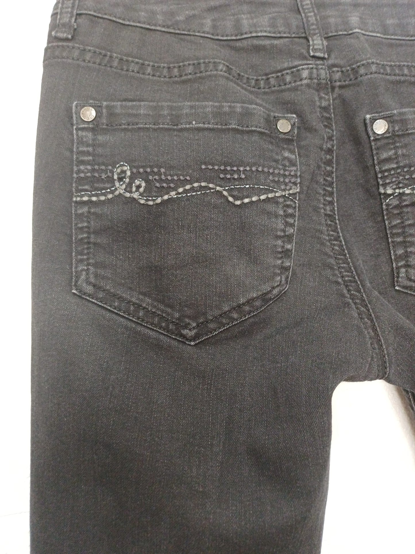 Women's Skinny Jeans Jasper Conran Black Stretch Denim Size UK 8 / W28 L27 - Very Good Condition
