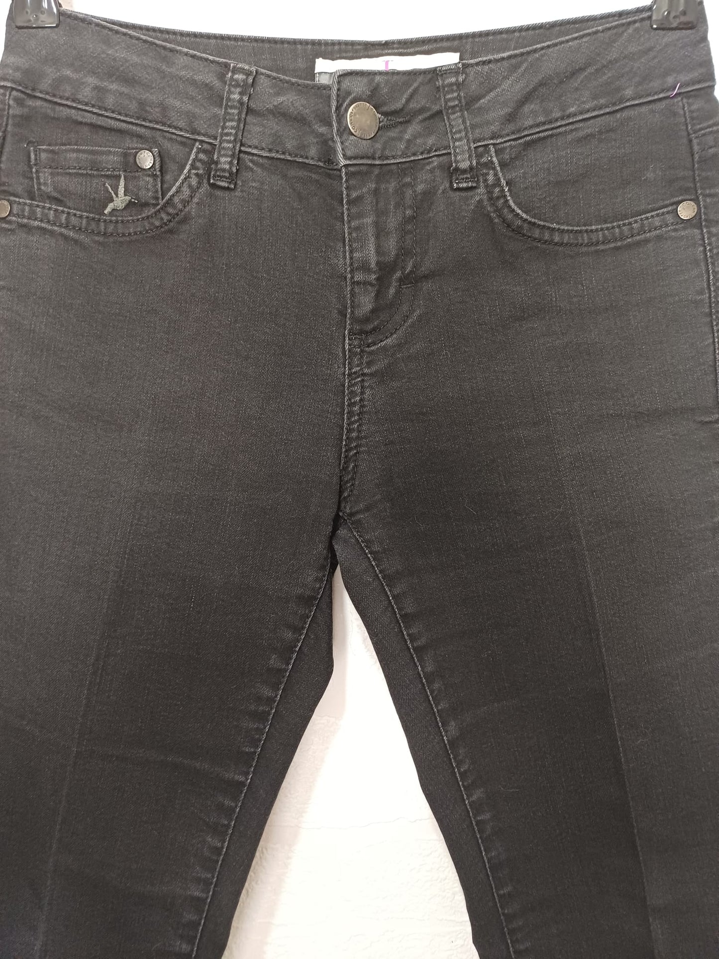 Women's Skinny Jeans Jasper Conran Black Stretch Denim Size UK 8 / W28 L27 - Very Good Condition