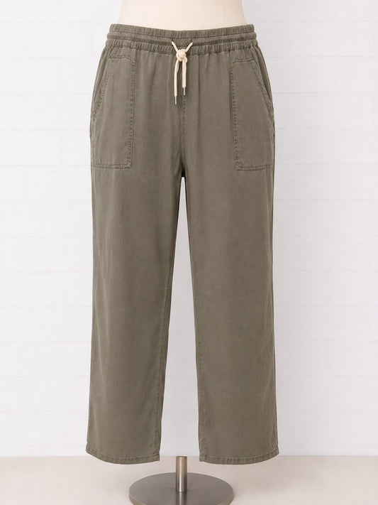 Women's Combat Trousers Capsule Light Khaki Elasticated Waist Plus Size UK 24 Approx. 44" Waist - New With Tags