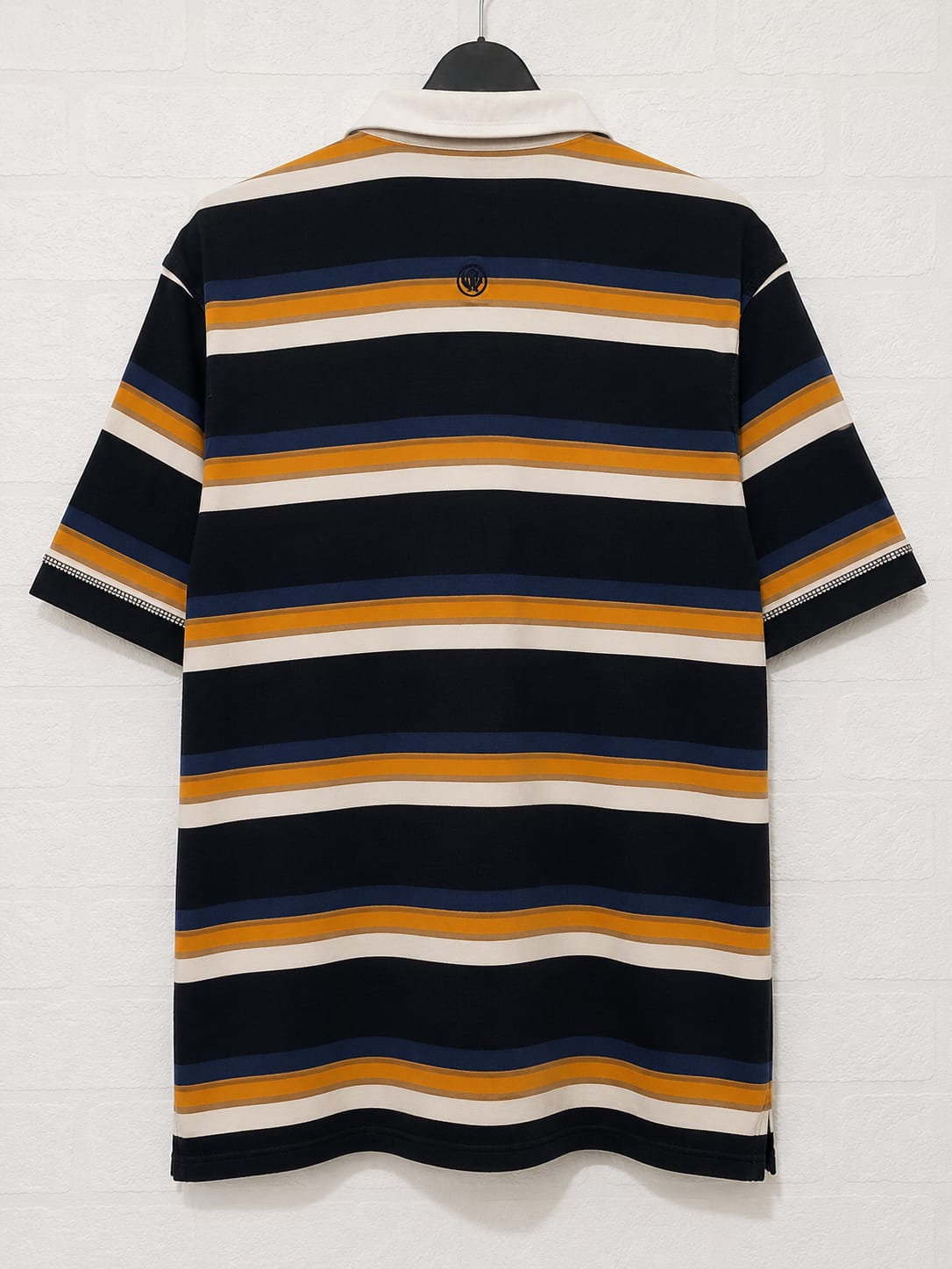 Men's Polo Shirt Fat Face Multicoloured Short Sleeve Medium Approx. 20" PTP - Very Good Condition