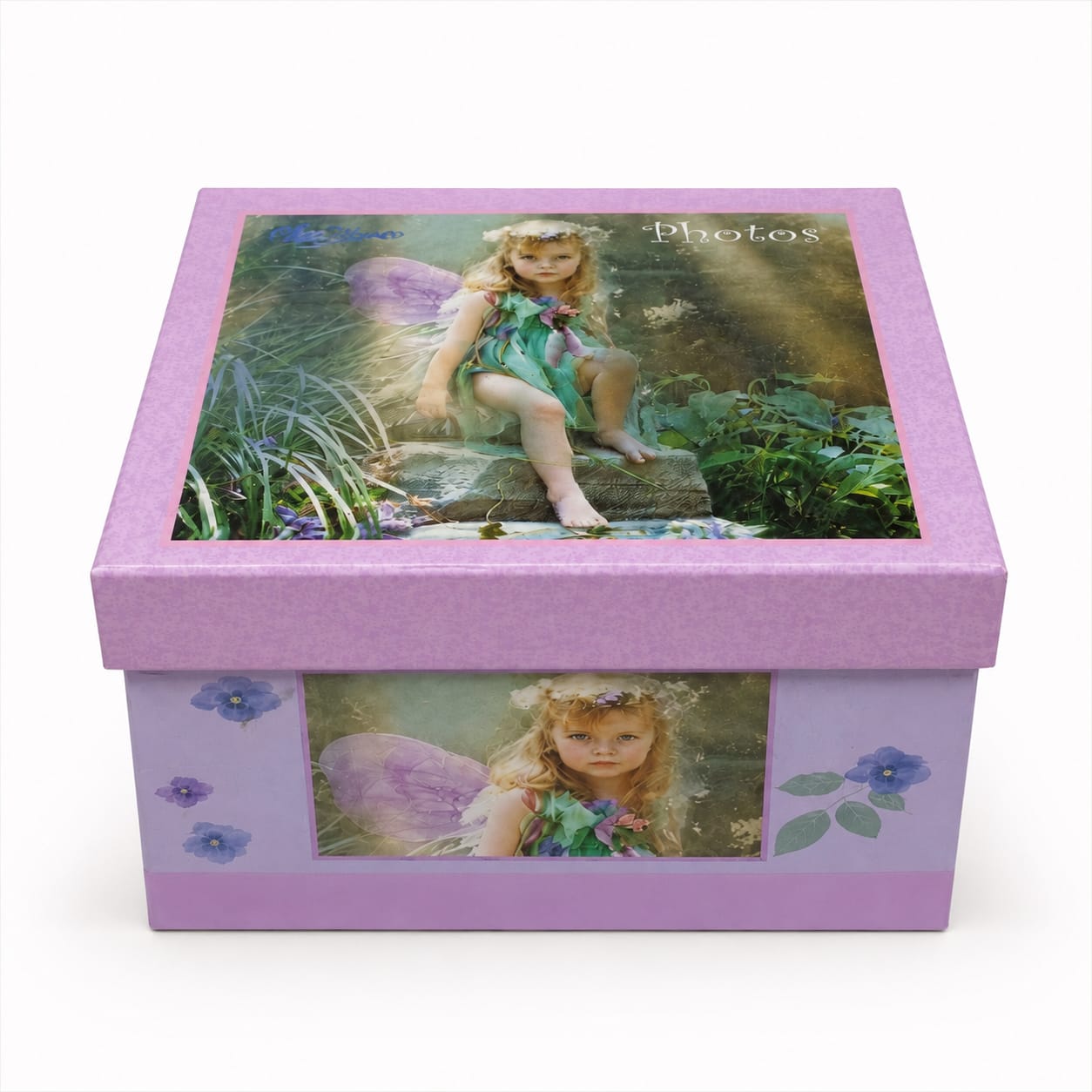 Fairy Themed Photo Album Box Set Pink Purple 3 Individual Albums Holds 80 Photos Each - Good Condition